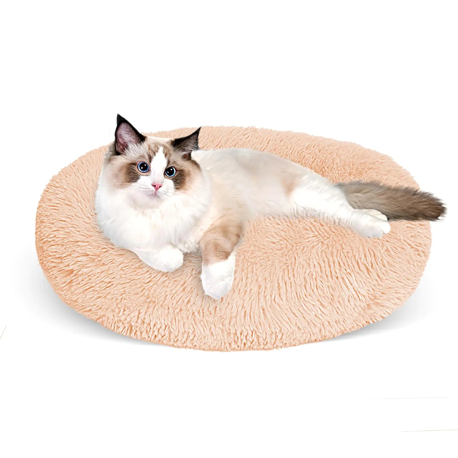 KinPaws™ CozyNest Calming Bed - A soft retreat for the ones who love to curl up close.
